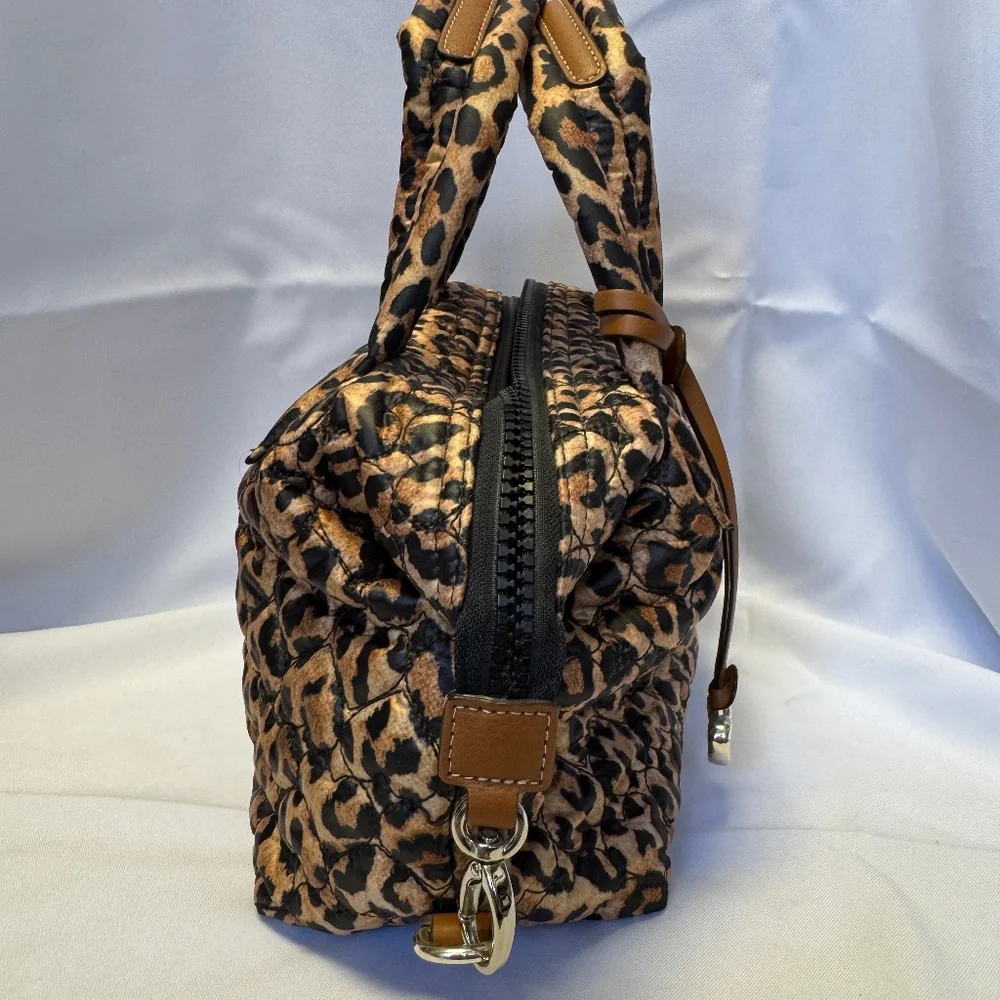 Brighton Leopard Quilted Handbag with Crossbody Strap - Picture 5 of 12